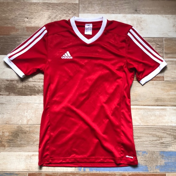 Adidas red climalite t shirt v neck Adidas red climalite t shirt v neck